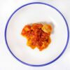 Artesanos Alalunga Albacore Loins in Tomato Sauce Top Down Open Styled for WEB