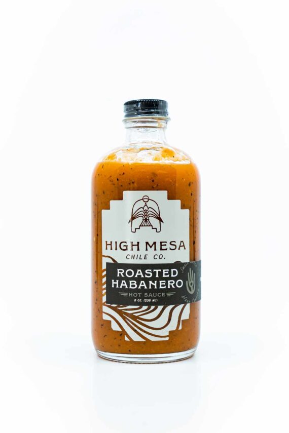 Caputos OnlineHigh Mesa Chile Co Habanero Hot Sauce 8oz Front White BG For WEB