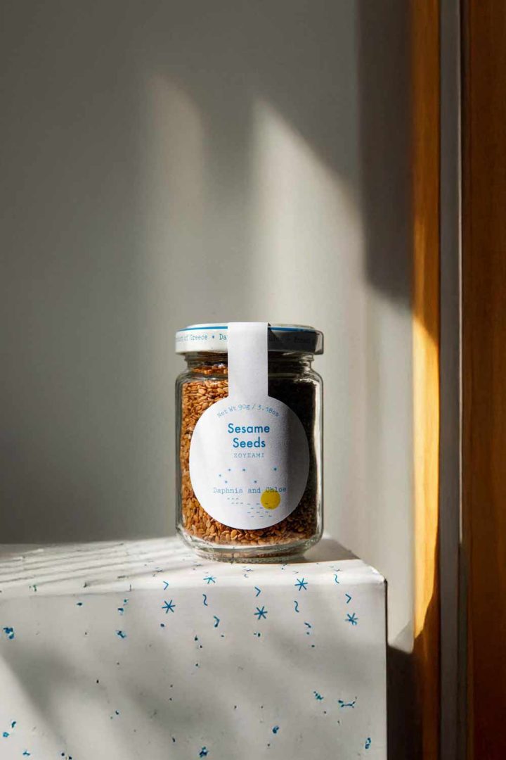Daphnis-and-Chloe-Evros-Sesame-Seeds-Glass-Jar-2-Styled-For-WEB