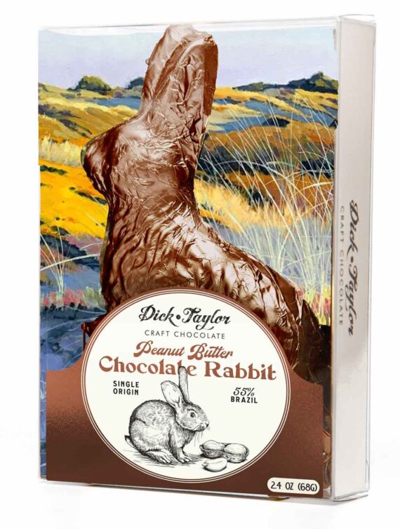 Dick-Taylor-Chocolate-Rabbit,-Peanut-Butter-55%-(Spring-Seasonal),-2.4oz-for-web