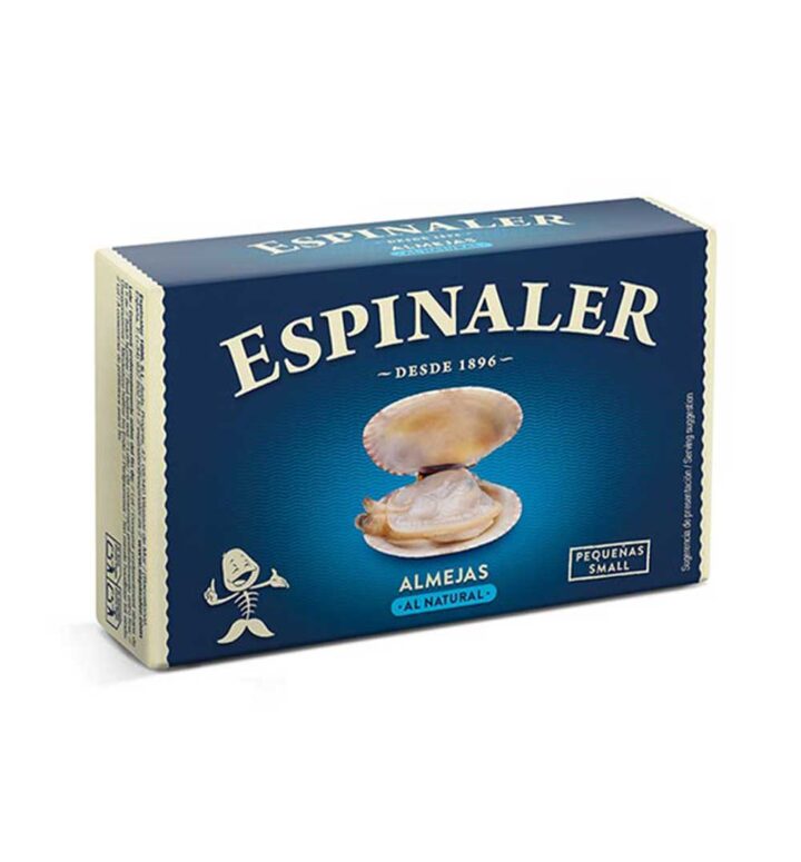 Espinaler-Natural-Clams-15-20-Pieces-Classic-Line-120g-Front-white-BG-for-WEB