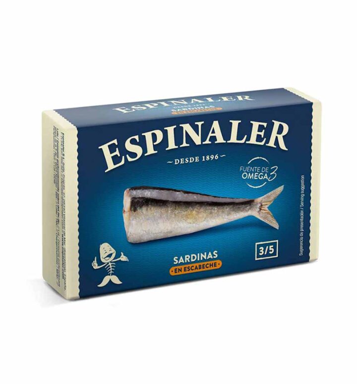 Espinaler-Sardines-in-Pickled-Sauce-3-5-Classic-Line-125g-Front-white-BG-for-WEB