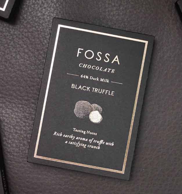 Fossa Black Truffle Dark Milk Chocolate, 50g – Caputo's Market & Deli