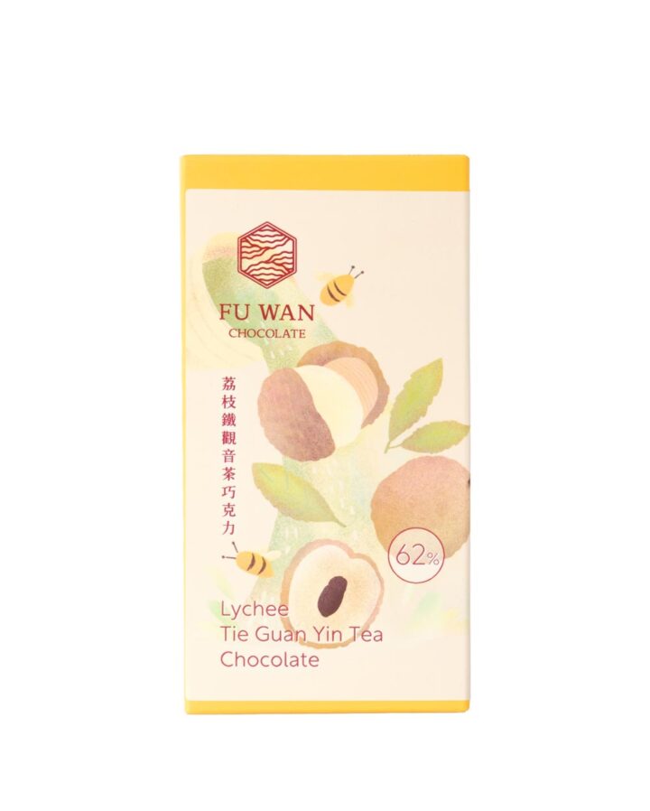 Fu Wan Lychee Tie Guan Yin Tea Chocolate Front White BG For WEB