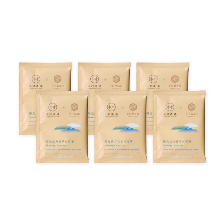 Fu Wan Morning Cocoa Tea 6-Pack Front White BG For WEB