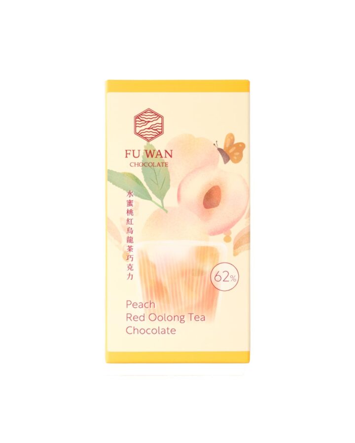 Fu Wan Peach Red Oolong Tea Chocolate Front White BG For WEB