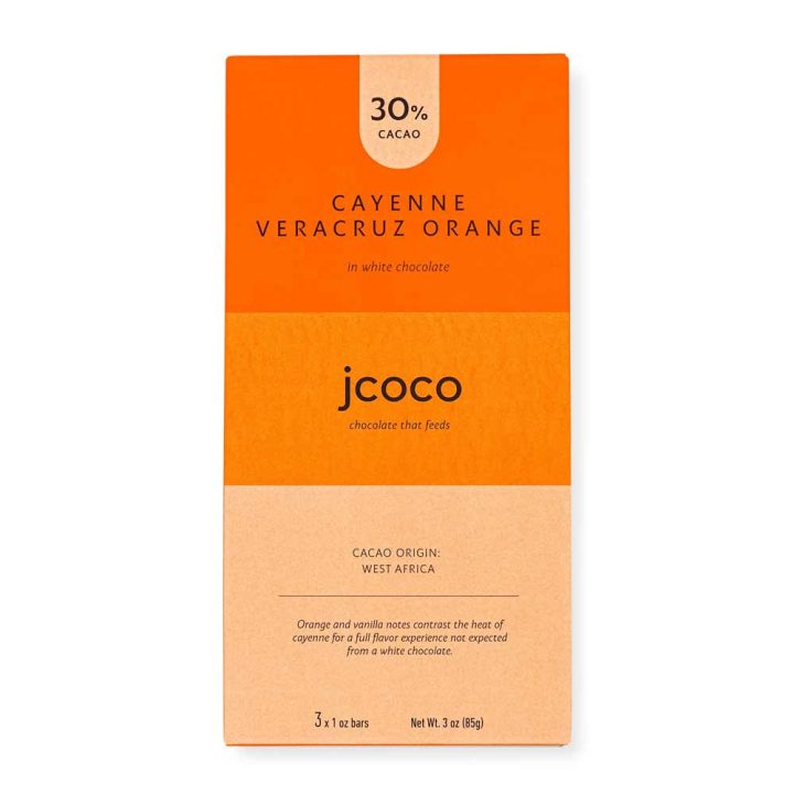 Jcoco Cayenne Veracruz Orange White Chocolate 30% – Caputo's