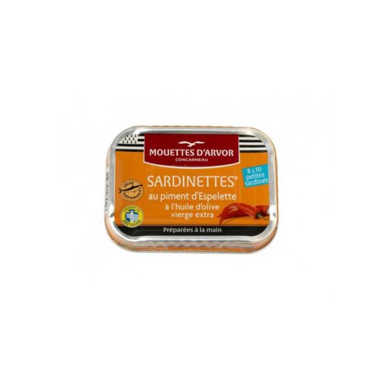 Les-Mouettes-d'Arvor-Sardines-w-Espelette-Pepper,-115g-caputos-for-web