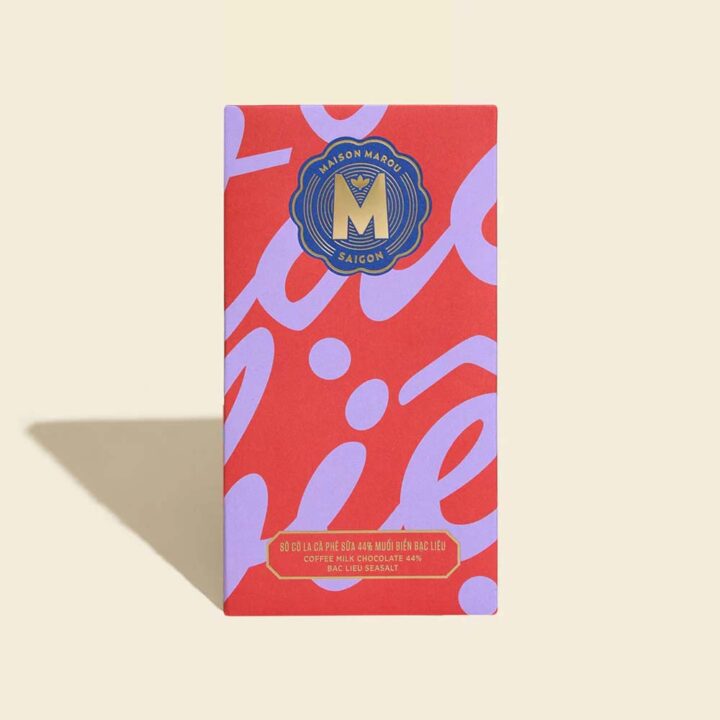 Marou So Co La Edition Coffee Milk Chocolate 44% Bac Lieu Sea Salt front styled BG for WEB