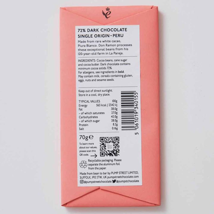 Don Ramon Farm Pump Street Don Ramon’s Farm, La Pareja, Peru 72% – Caputo's Market & Deli