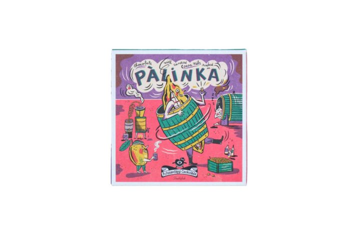 Rozsavolgyi Chocolate with Candied Cacao Nibs in Palinka 73% Front White BG For WEB