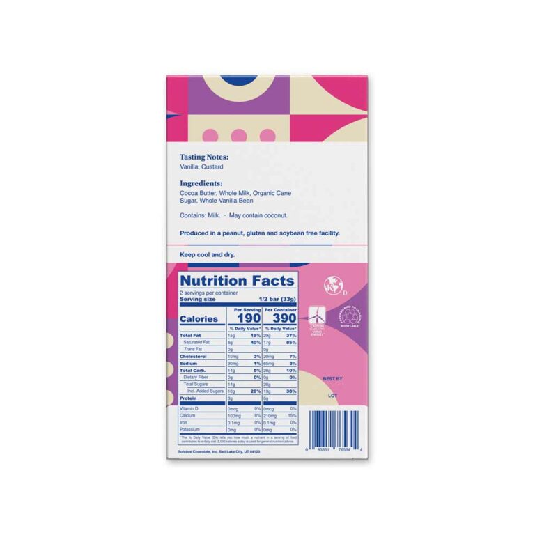 Solstice Vanilla Bean White Chocolate Caputo's Market & Deli