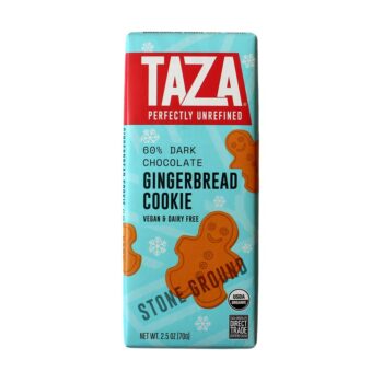 Taza Organic Gingerbread Cookie Front White BG for WEB