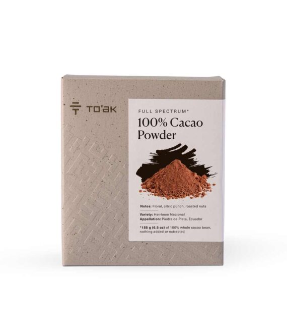 To'ak Essentials 100% Full Spectrum Cacao Powder Front For WEB