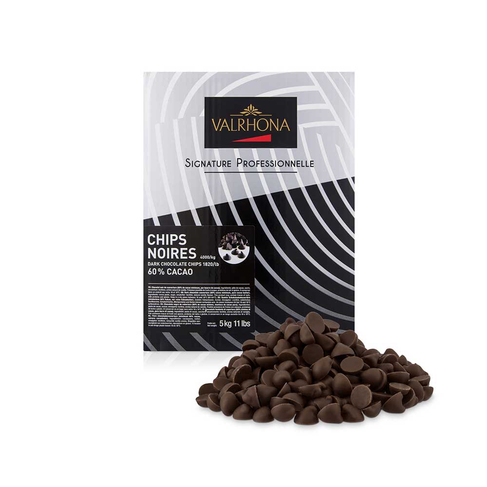 Valrhona Chocolate Chips Dark 60%, 5kg – Caputo's Market & Deli