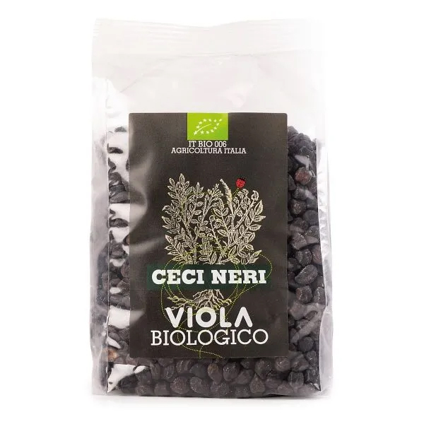 Viola Organic Black Chickpeas, 500g - caputos.com