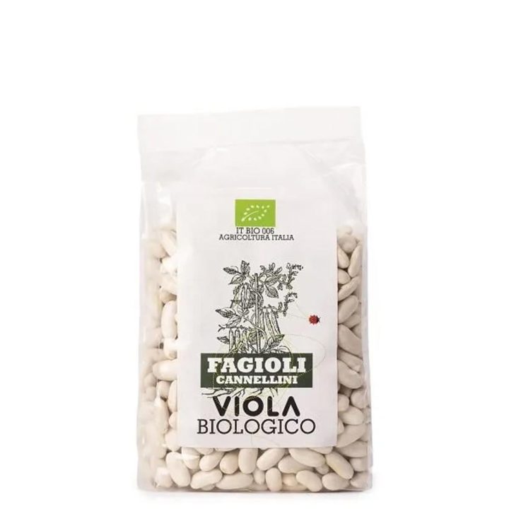 Viola Organic Cannellini Beans front white BG for WEB