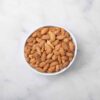 Ziba Heirloom Almonds Gurbandi (Raw), 150g styled white marble for WEB