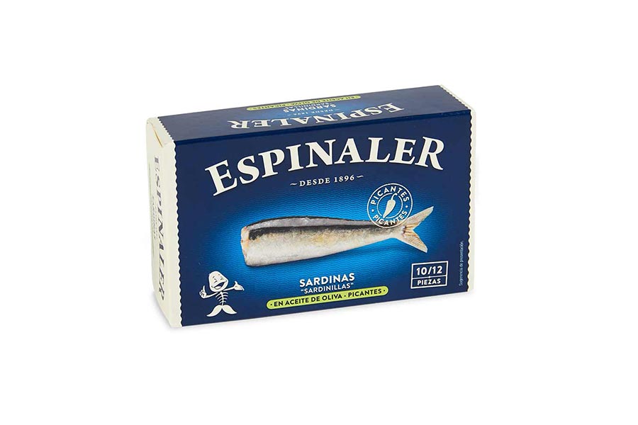Espinaler Baby Sardines in Spicy Sauce 10/12 Classic Line Caputo's